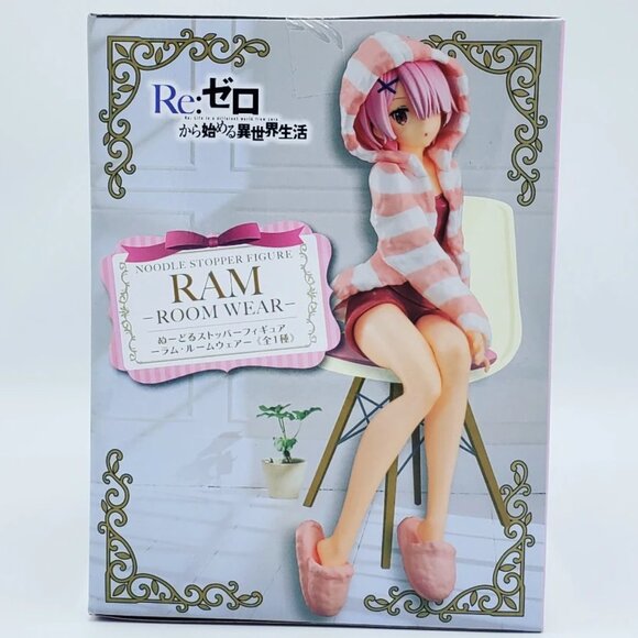 Re:Zero Ram Pajamas Hoodie Noodle Stopper Figure - Picture 2 of 4